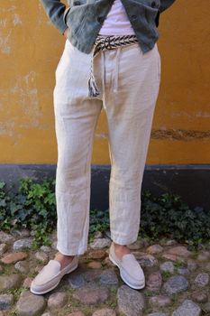 Hartford - TANKER PANTS - Light beige