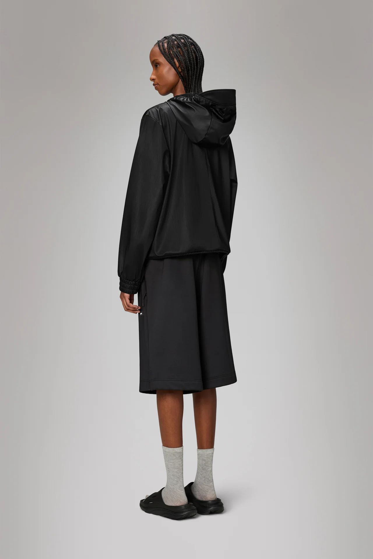 Rains - String W Jacket - Black Grain
