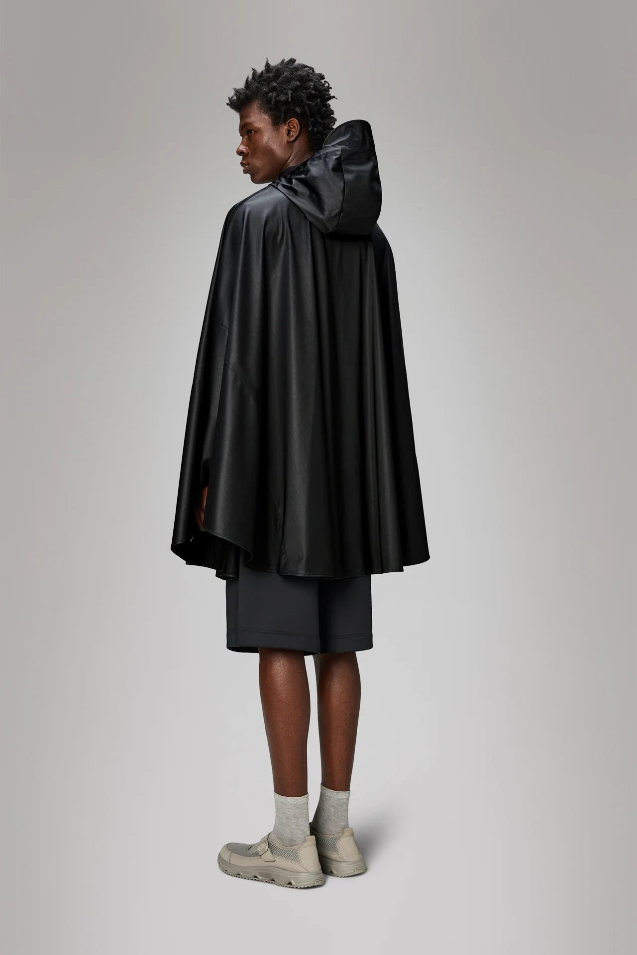Rains - Unisex Cape - Black Grain