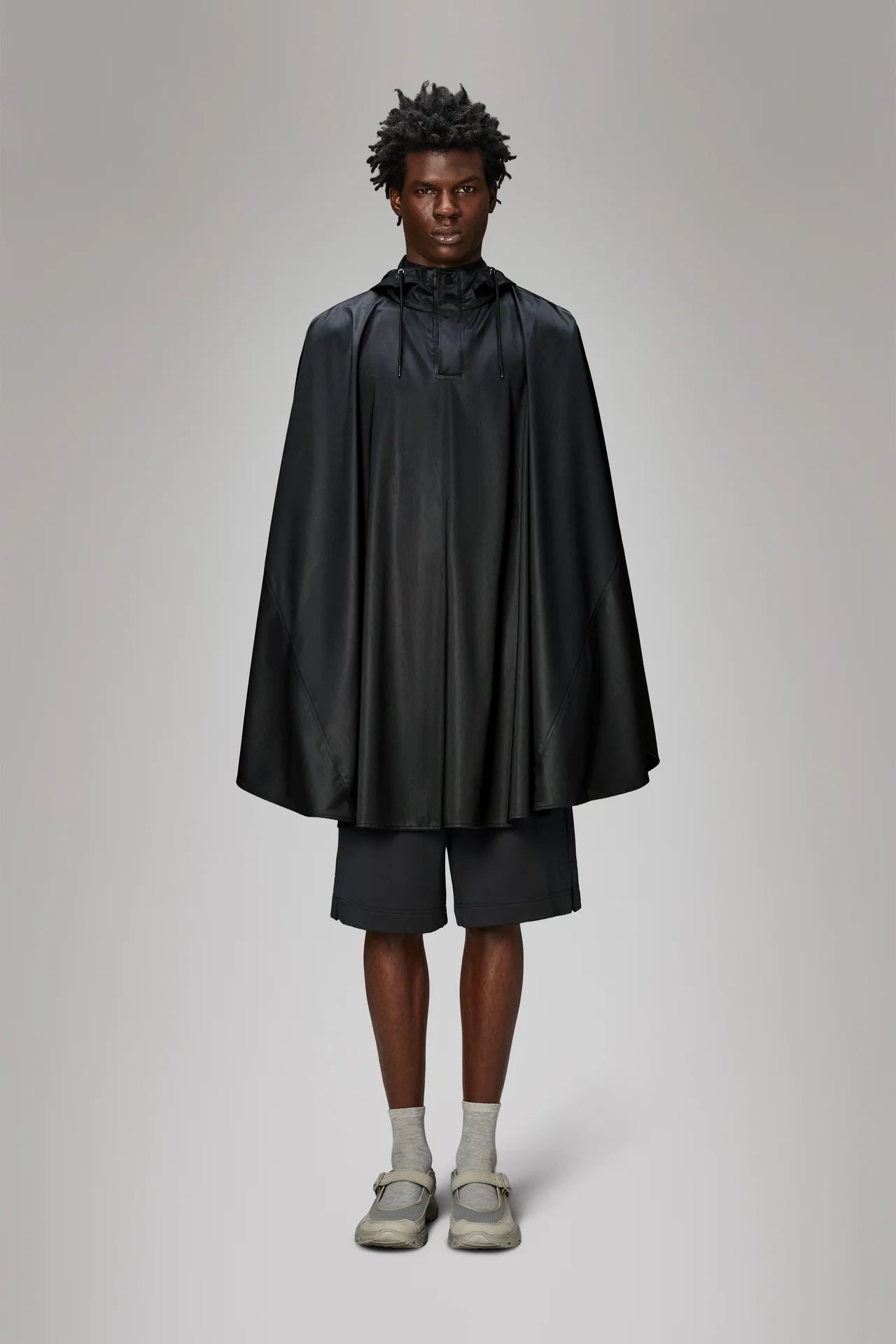 Rains - Unisex Cape - Black Grain