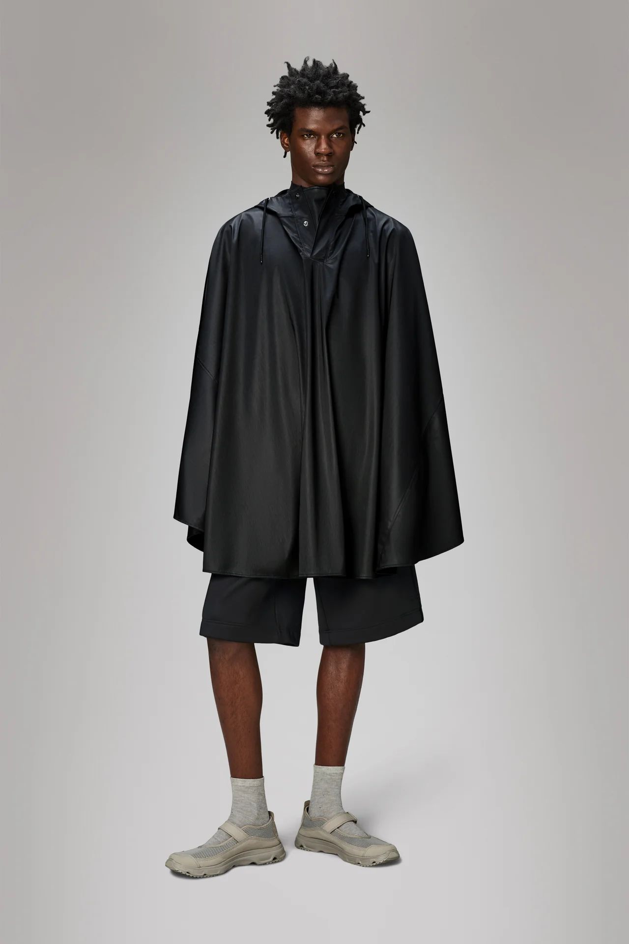 Rains - Unisex Cape - Black Grain