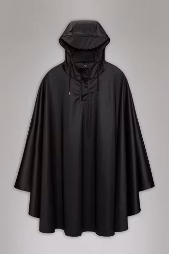 Rains - Unisex Cape - Black Grain