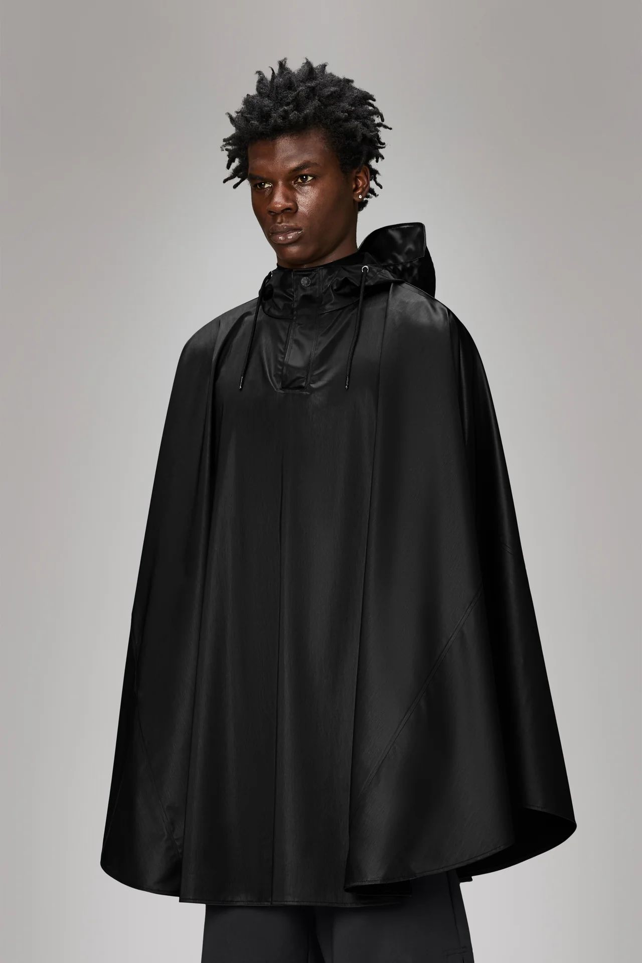 Rains - Unisex Cape - Black Grain
