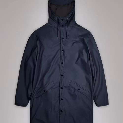 Rains -  Unisex Long Jacket - Navy