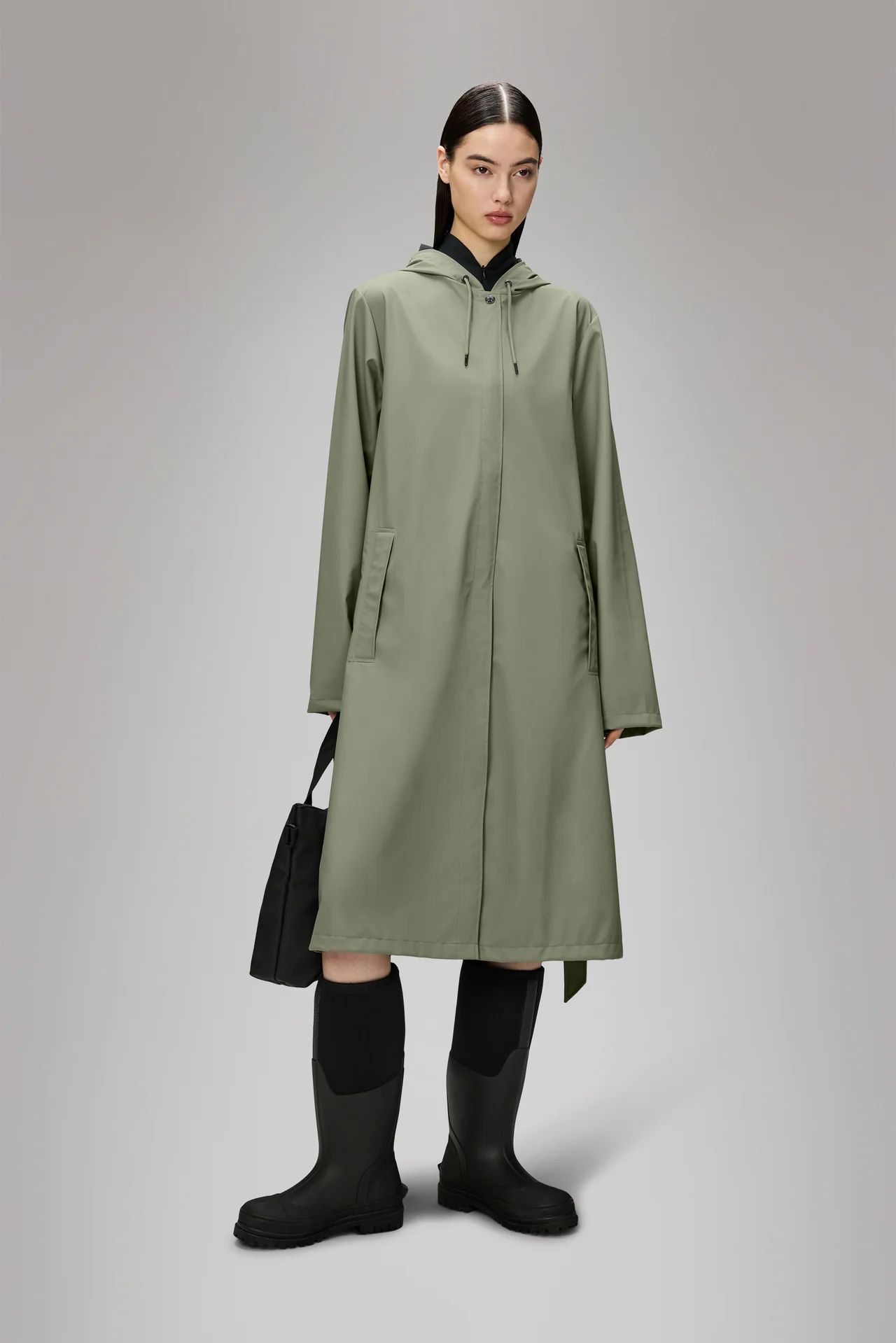 Rains -  A-Line Longer W Jacket - Drift