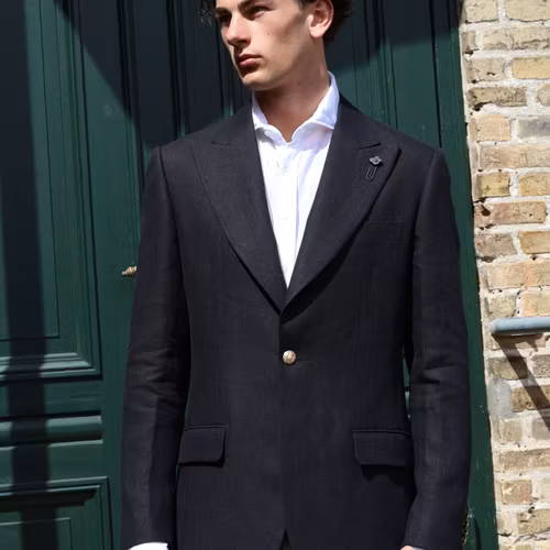 Lardini - Lino Blazer - Black