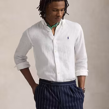 Polo Ralph Lauren - Custom Fit Linen Shirt - White