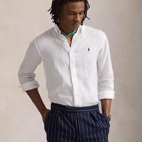 Polo Ralph Lauren - Custom Fit Linen Shirt - White