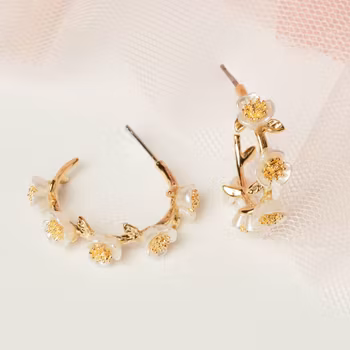 Lily and Rose - HANNAH HOOPS – IVORY / GOLD
