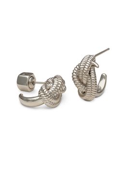 Ylva Li - PETITE YVES KNOT EARRINGS – SILVER