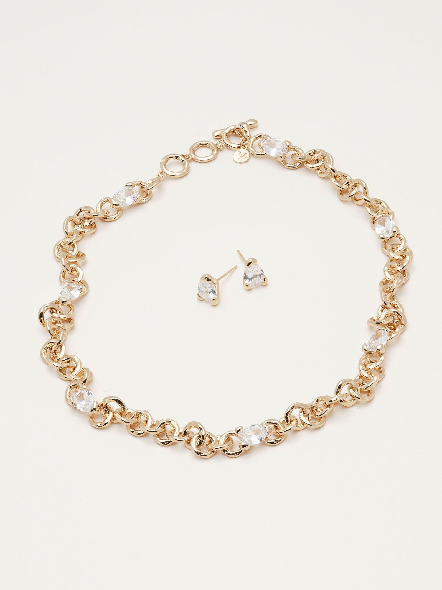 Ylva Li - EMBLA AVANTGARDE NECKLACE – CRYSTAL