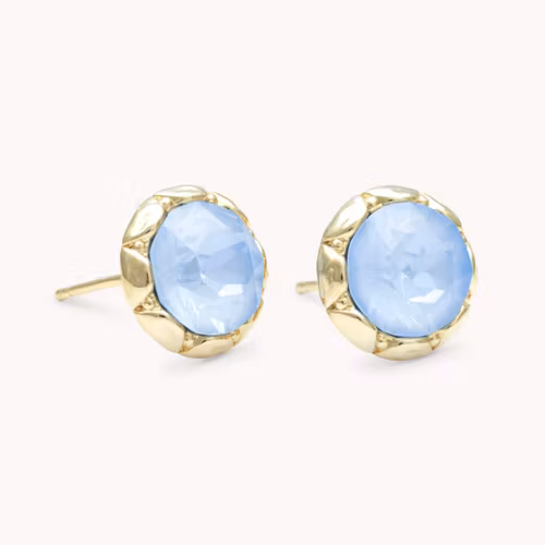 Lily and rose - Miss Victoria stud earrings - Sky blue