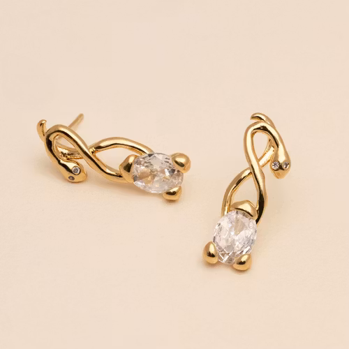 Ylva Li - EDDA EARRINGS – CRYSTAL