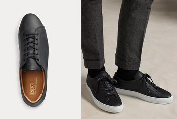 Polo Ralph Lauren - Jermain Leather Trainer - Black