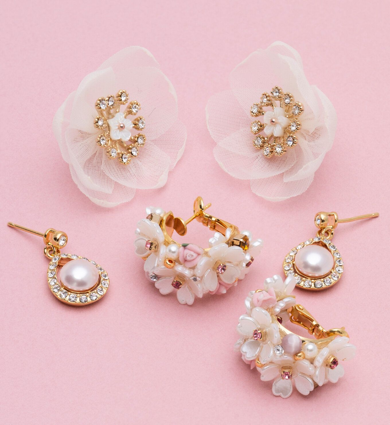 Lily and rose - ANASTASIA EARRINGS – IVORY