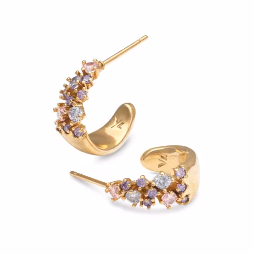 Ylva Li - PETITE MEADOW EARRINGS – PINK AMETHYST