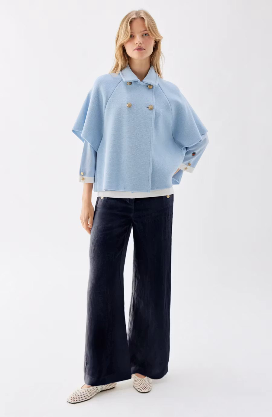 Busnel - GERTRUDE CAPE - ICE BLUE