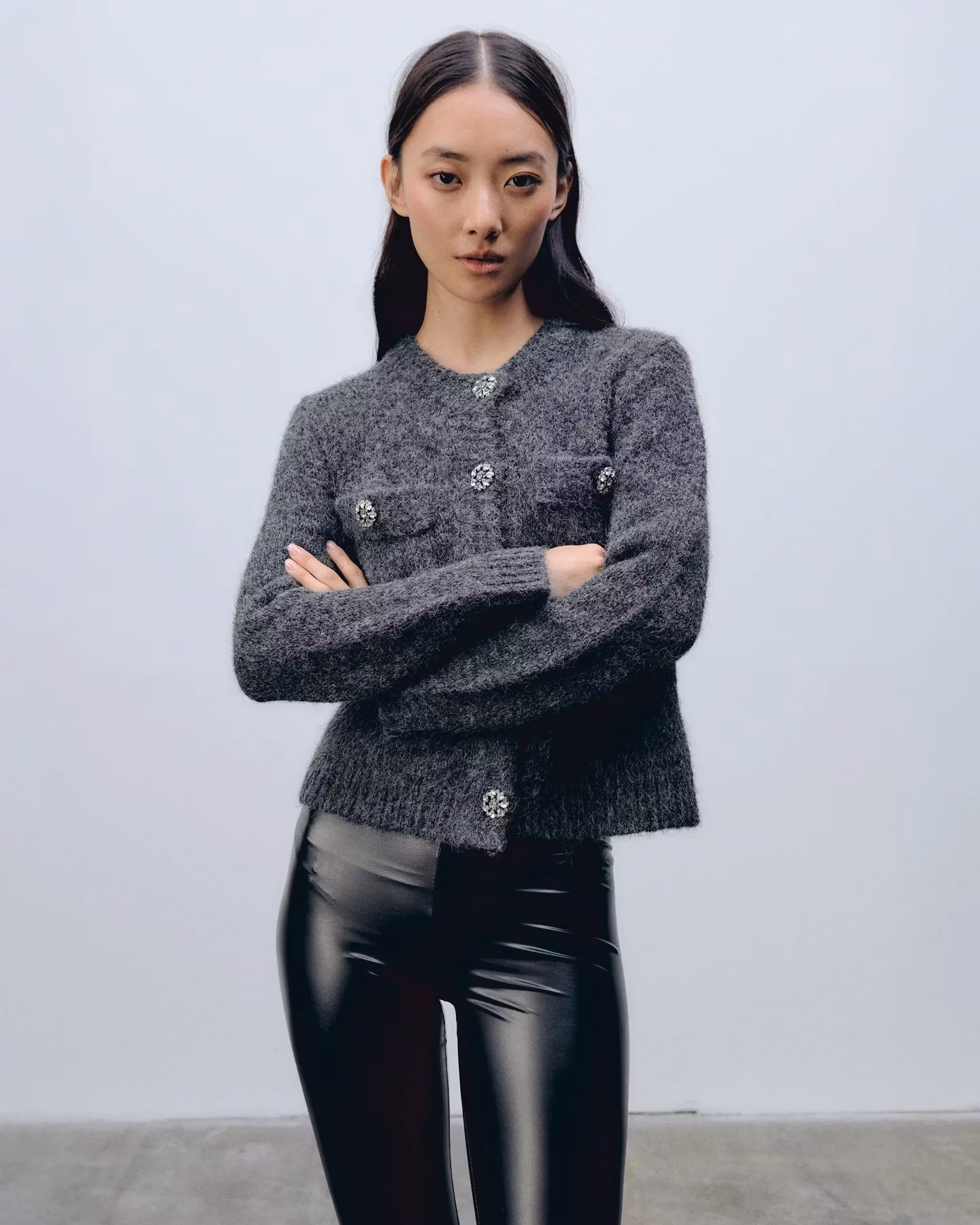 Ida Sjöstedt - Julee Cardigan - Dark Grey
