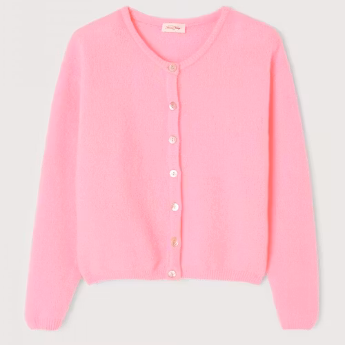 American Vintage - WOMEN'S CARDIGAN VITOW - MELANGE ROSE