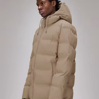 Rains - Alta Longer Puffer Jacket - Beige