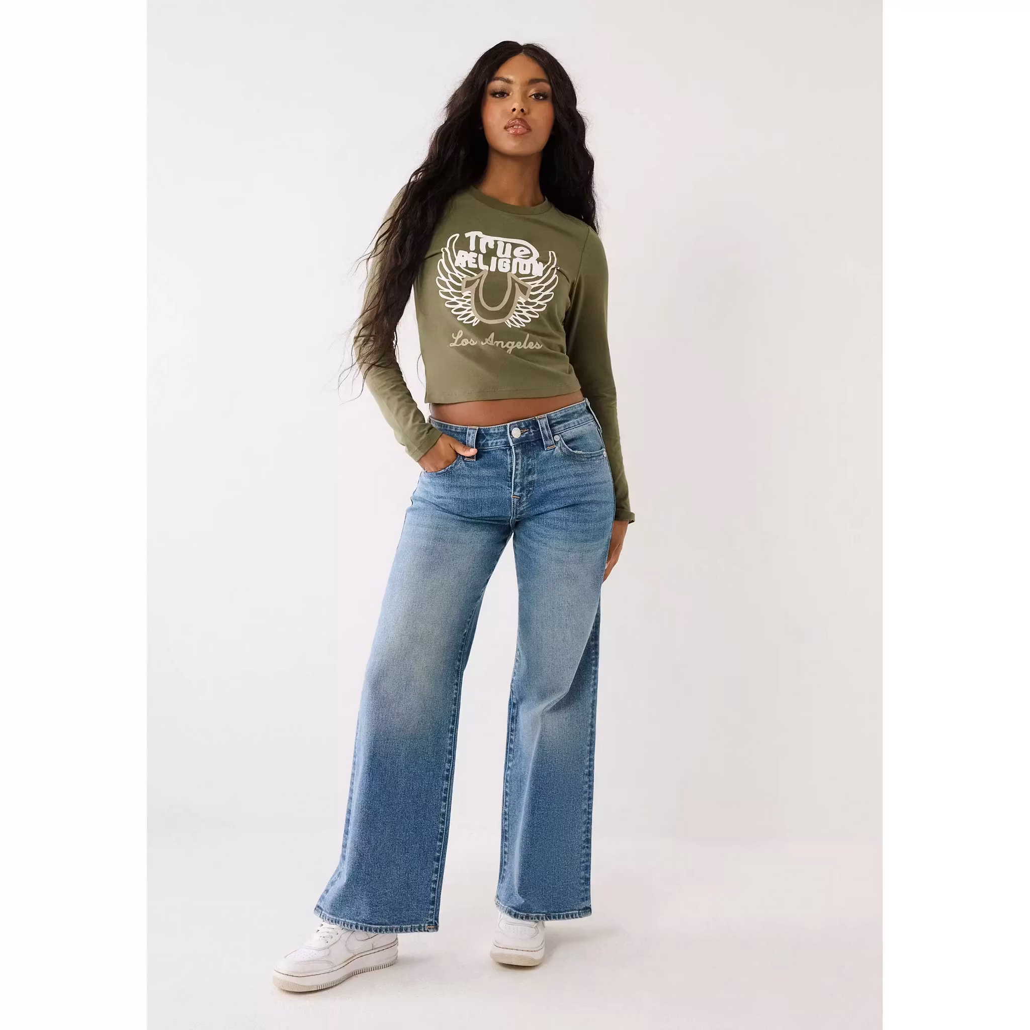 True Religion - Bobbi baggy jean - Medium Wash