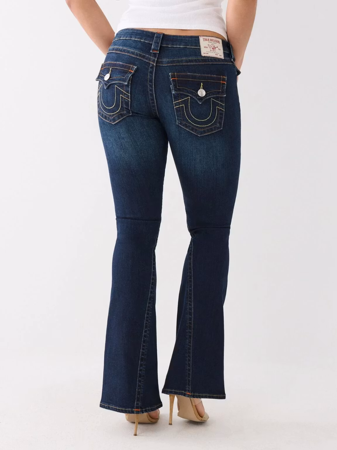 True Religion - Joey low rise flare - muddy waters