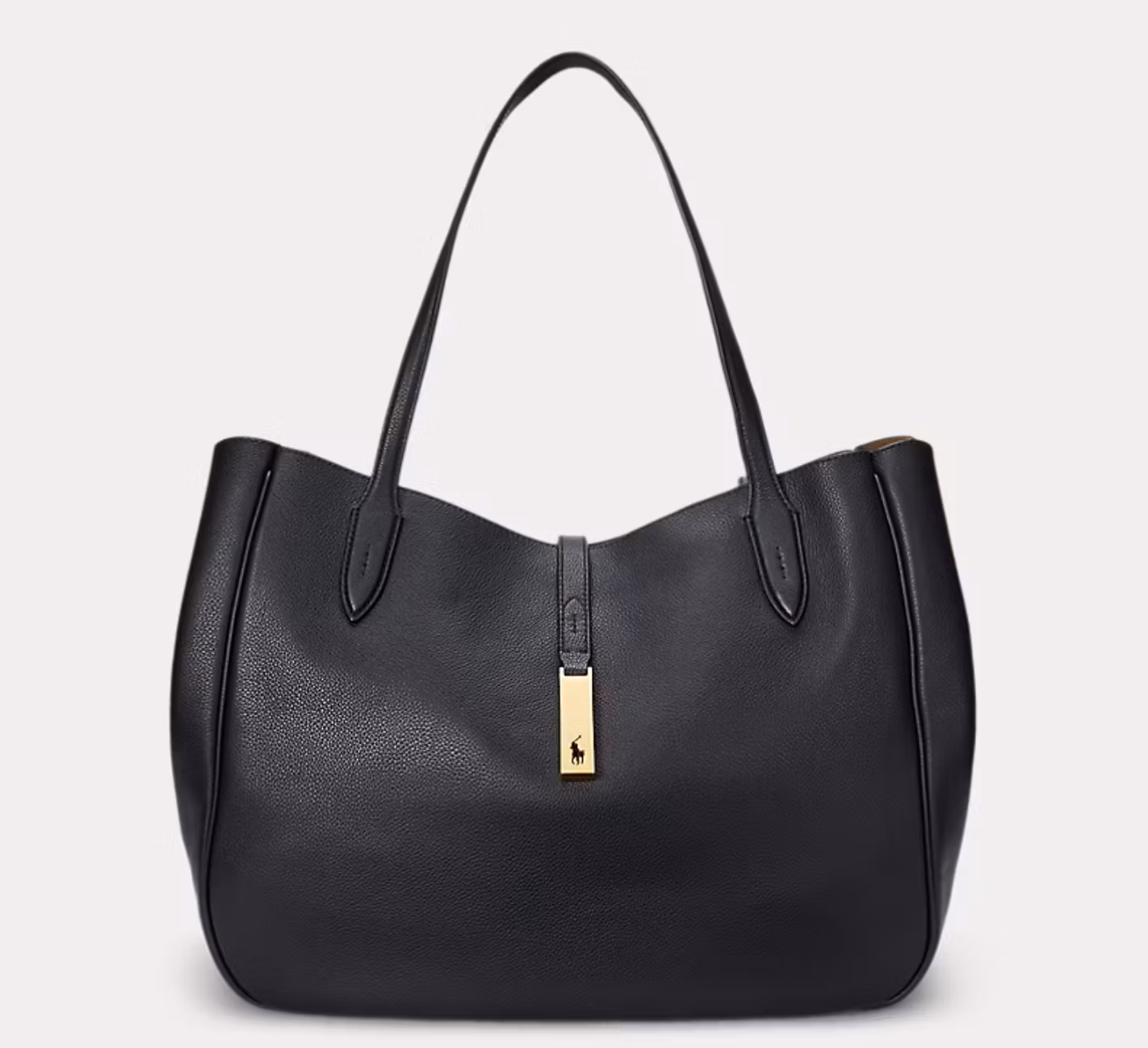 Polo Ralph Lauren - Polo ID Leather Large Tote - Black