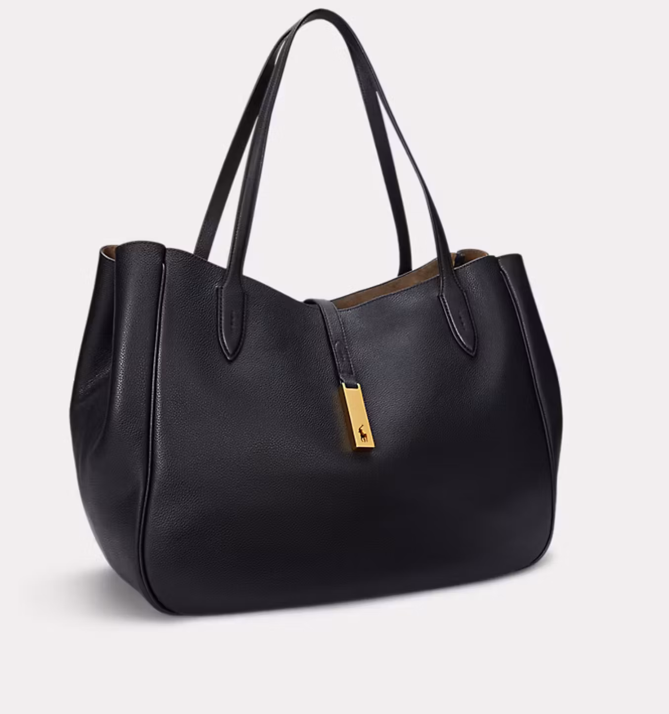 Polo Ralph Lauren - Polo ID Leather Large Tote - Black