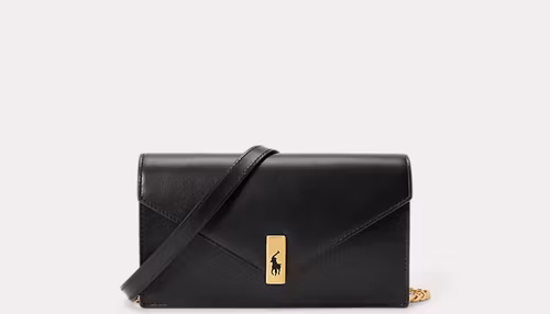 Polo Ralph Lauren - Polo ID Leather Chain Wallet and Bag - Black