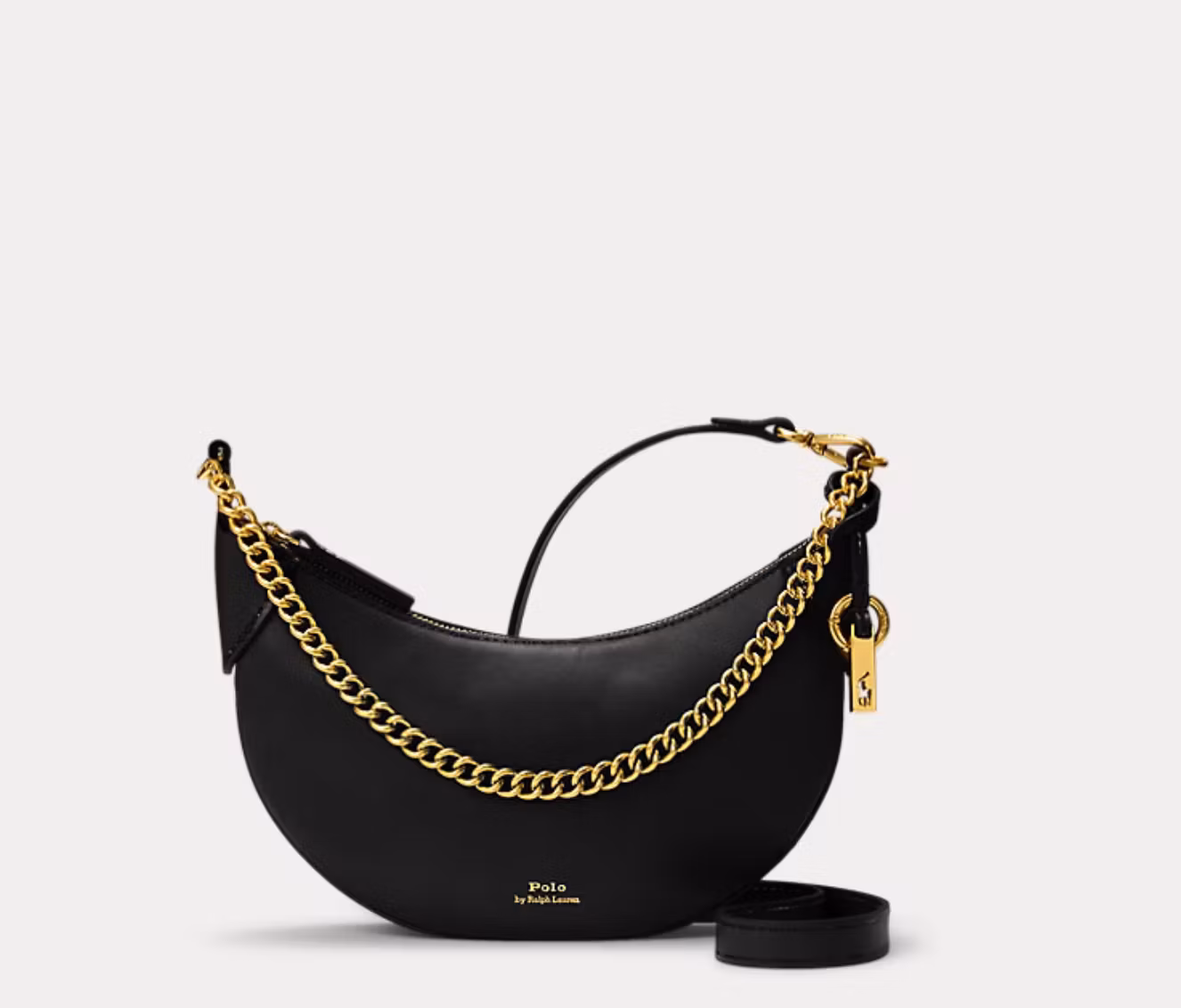 Polo Ralph Lauren - Polo ID Leather Mini Chain Bag - Black