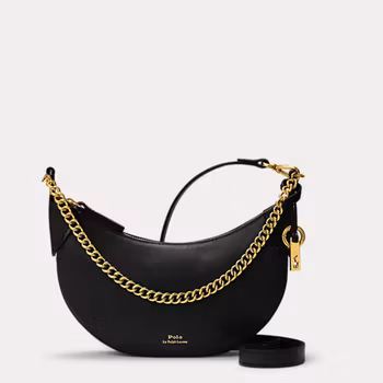 Polo Ralph Lauren - Polo ID Leather Mini Chain Bag - Black