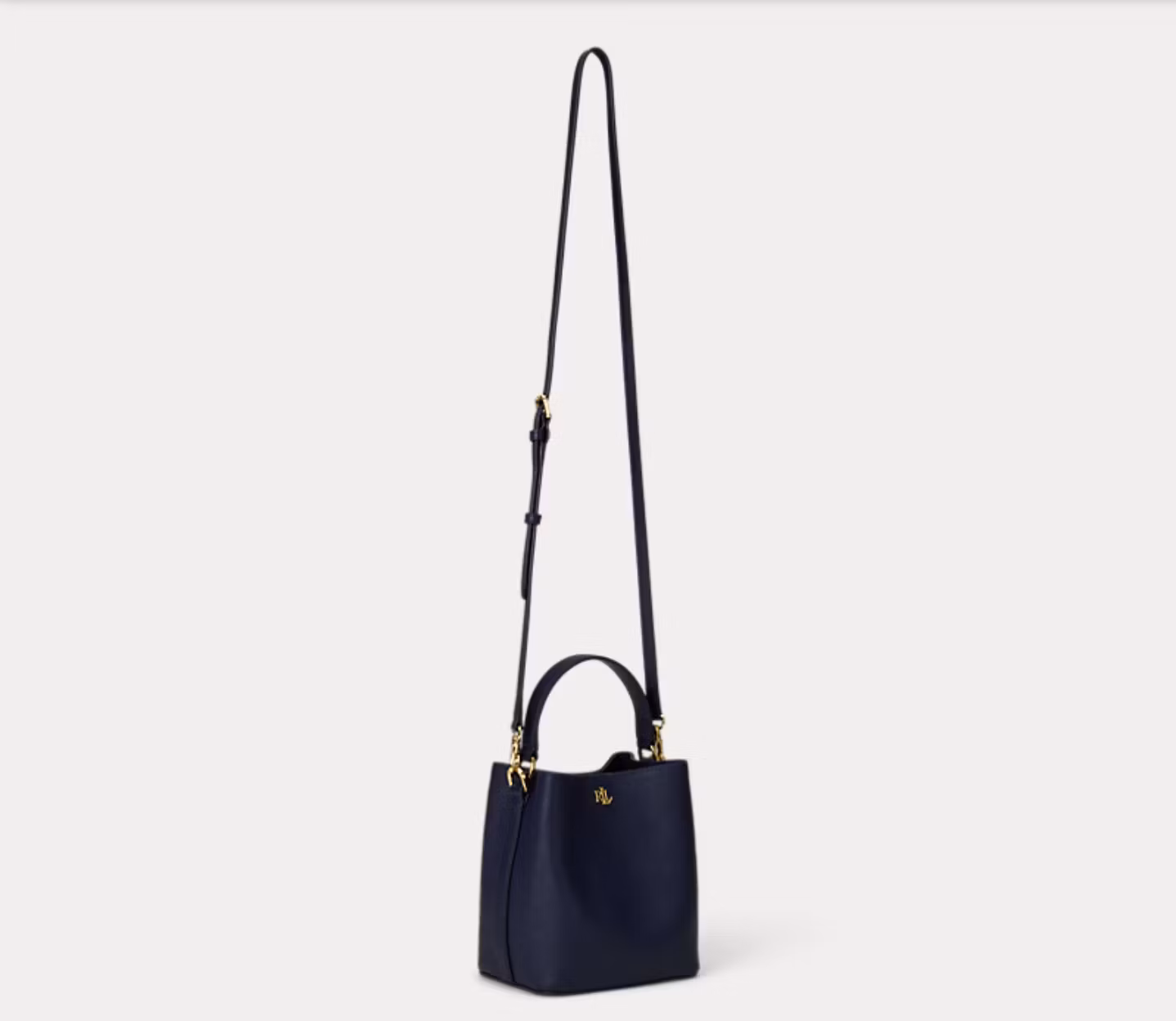 Lauren Ralph Lauren - Crosshatch Small Reese Bucket Bag - Refined Navy