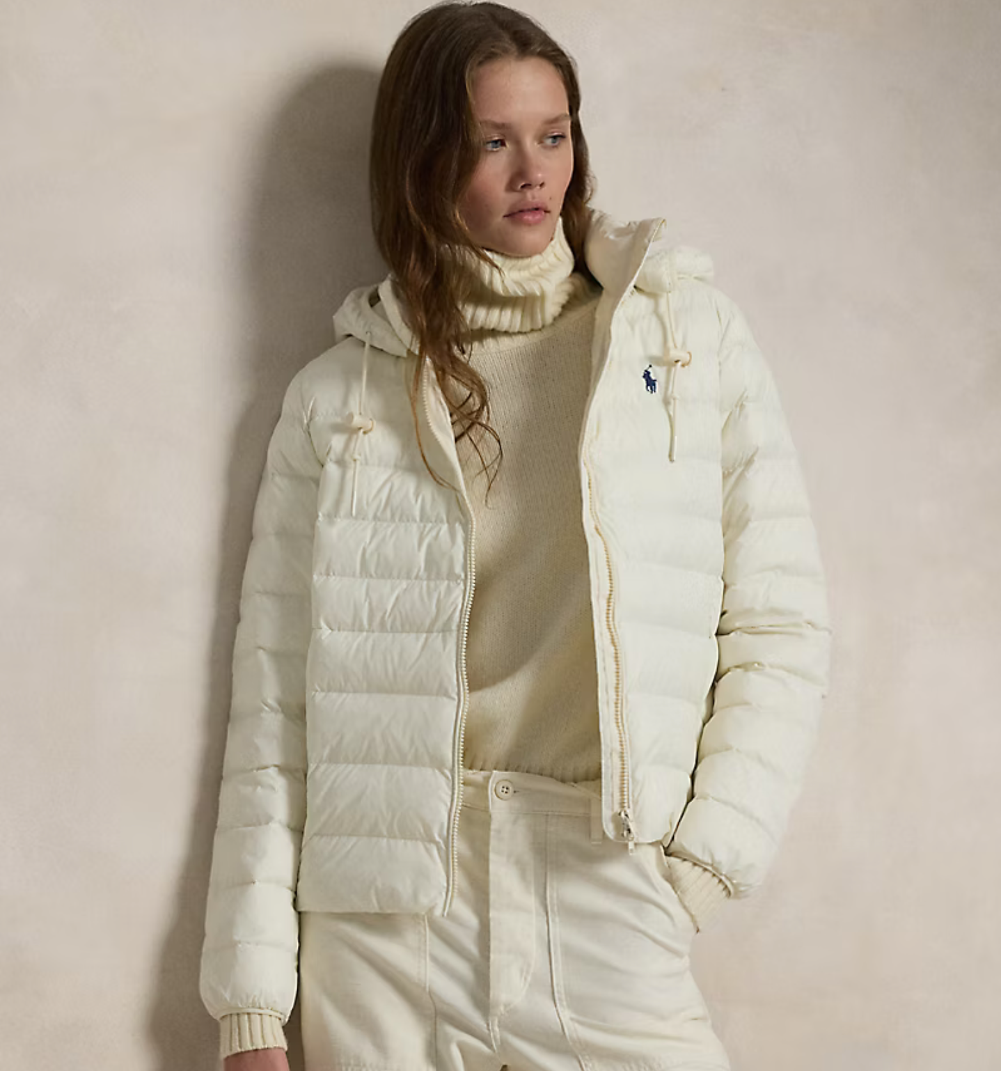 Polo Ralph Lauren - Water-Resistant Packable Hooded Jacket - Estate Cream