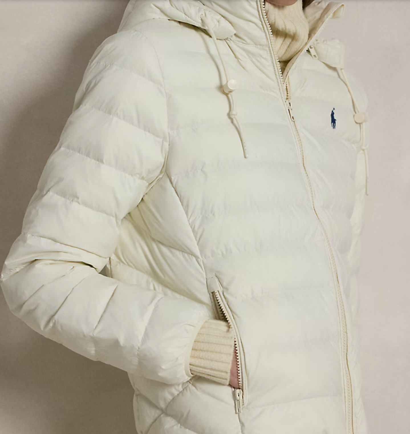 Polo Ralph Lauren - Water-Resistant Packable Hooded Jacket - Estate Cream