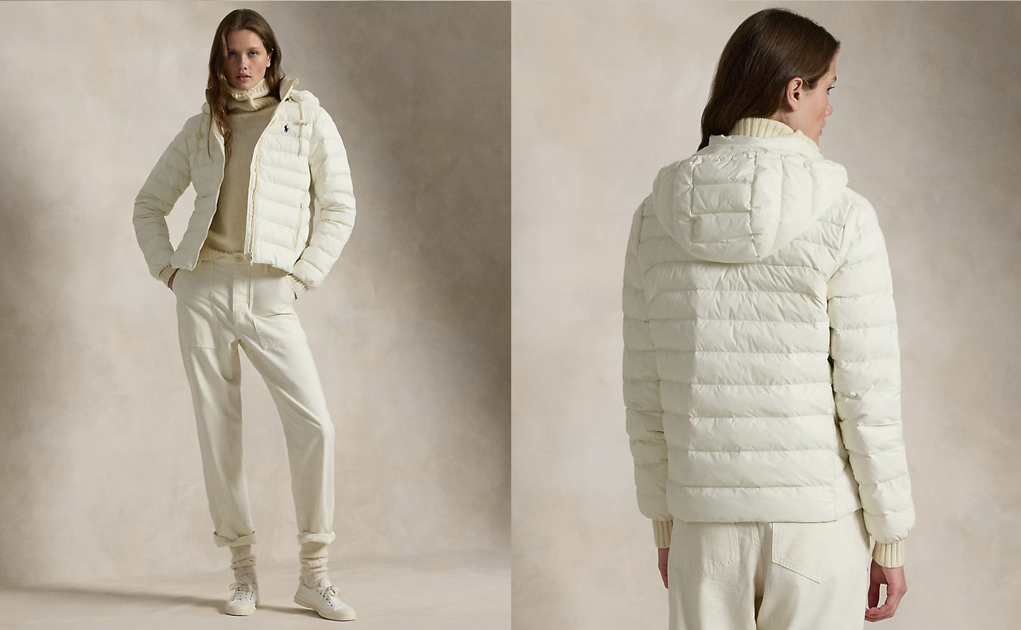 Polo Ralph Lauren - Water-Resistant Packable Hooded Jacket - Estate Cream