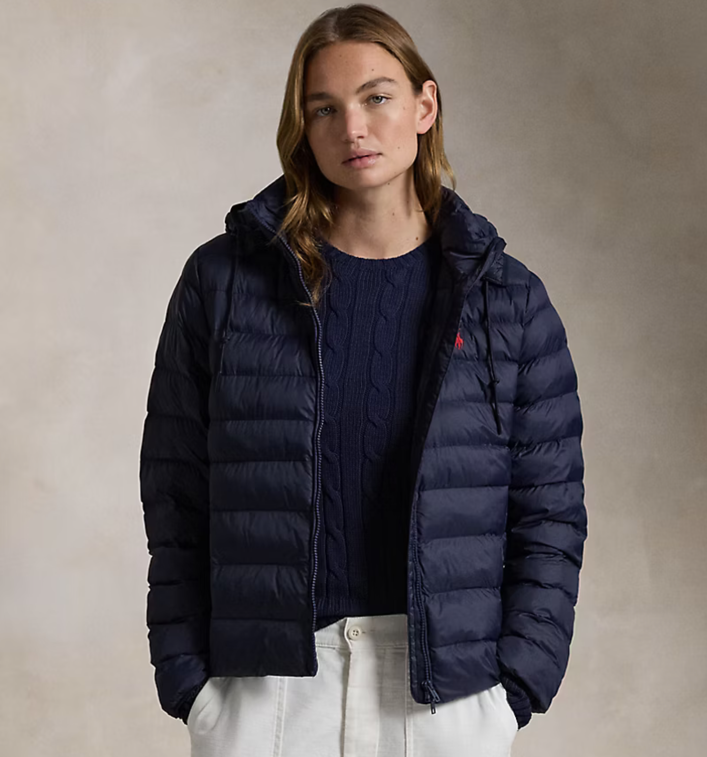 Polo Ralph Lauren - Water-Resistant Packable Hooded Jacket - Estate Cream