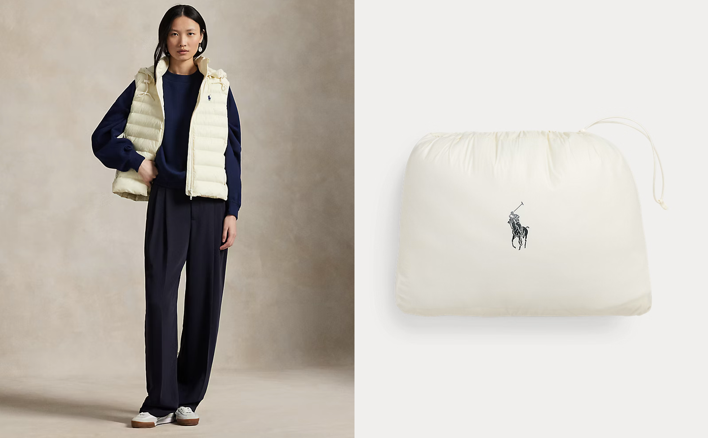 Polo Ralph Lauren - Water-Repellent Packable Gilet - Estate Cream