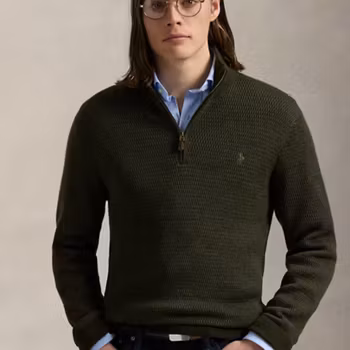 Polo Ralph Lauren - Washable Wool Quarter-Zip Jumper