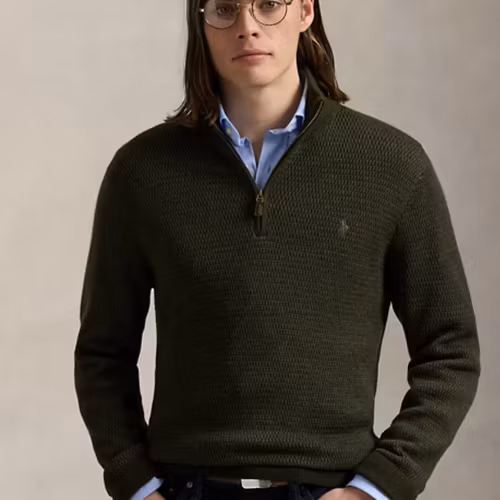 Polo Ralph Lauren - Washable Wool Quarter-Zip Jumper