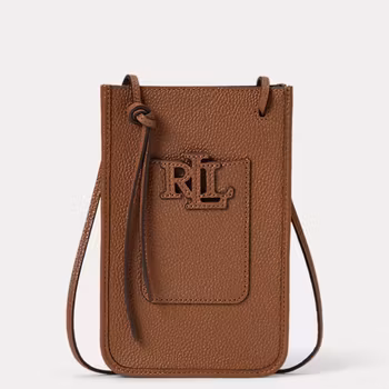 Ralph Lauren - Lauren - Pebbled Cameryn Crossbody Tech Case - Lauren Tan