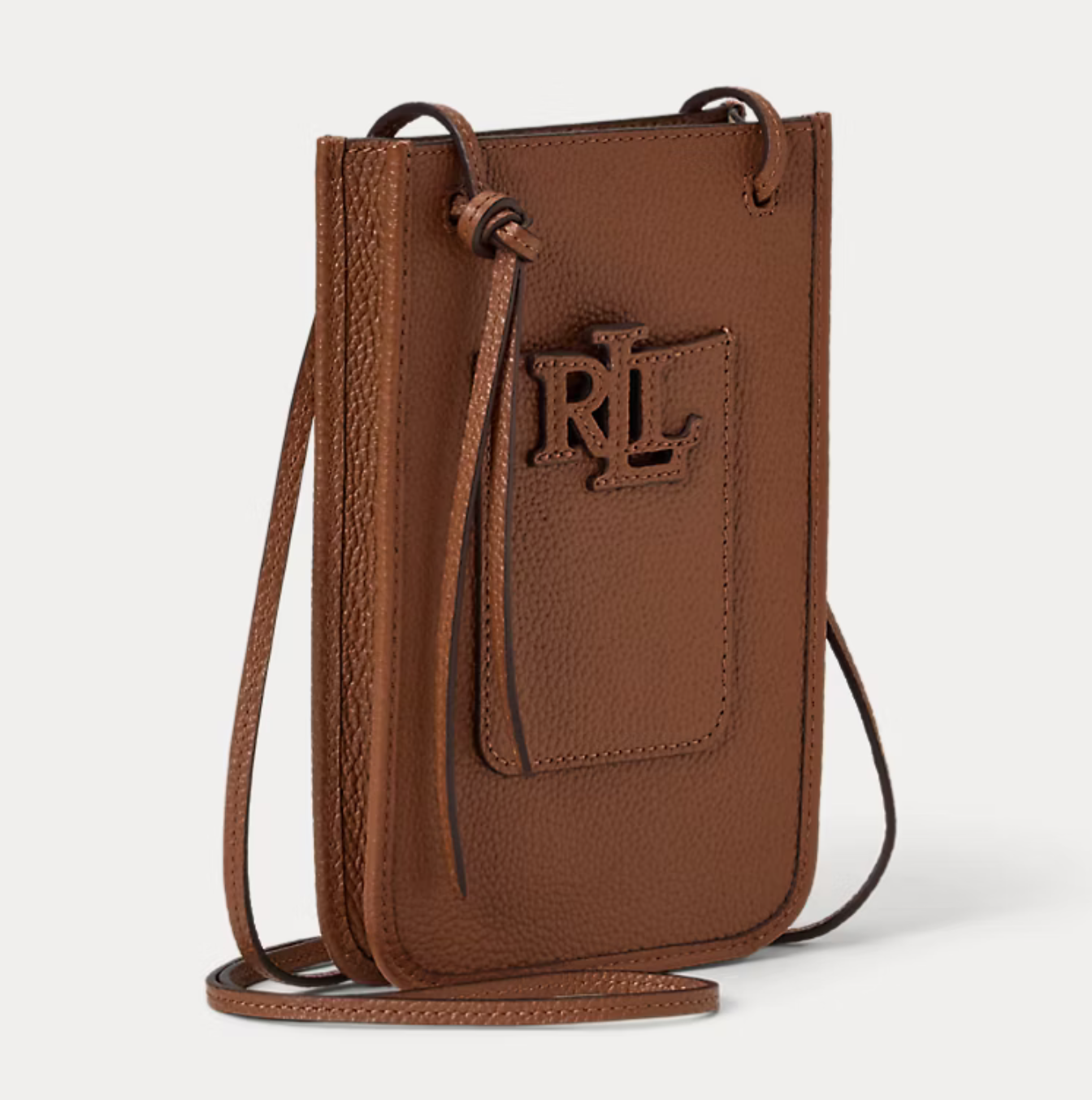 Ralph Lauren - Lauren - Pebbled Cameryn Crossbody Tech Case - Lauren Tan