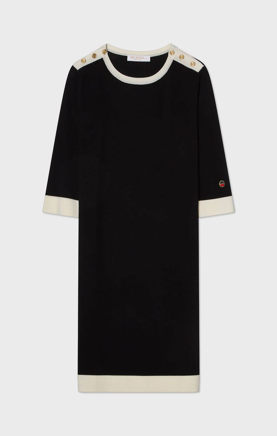 Busnel - NOUR DRESS - BLACK/ECRU