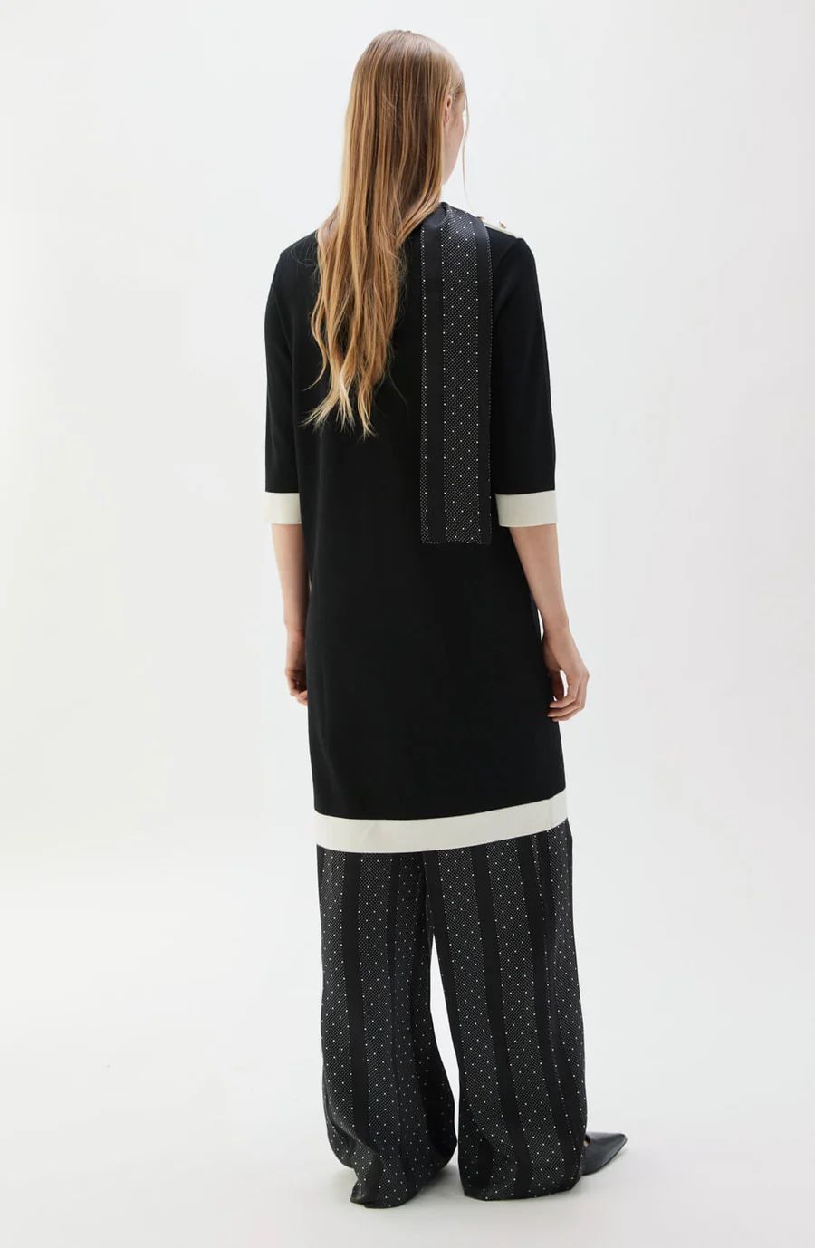 Busnel - NOUR DRESS - BLACK/ECRU