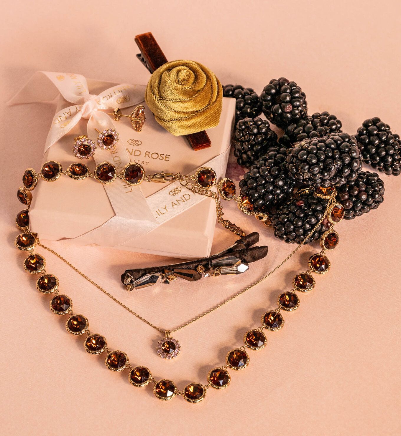 Lily and Rose - VICTORIA NECKLACE – SMOKED AMBER (LIMITED)