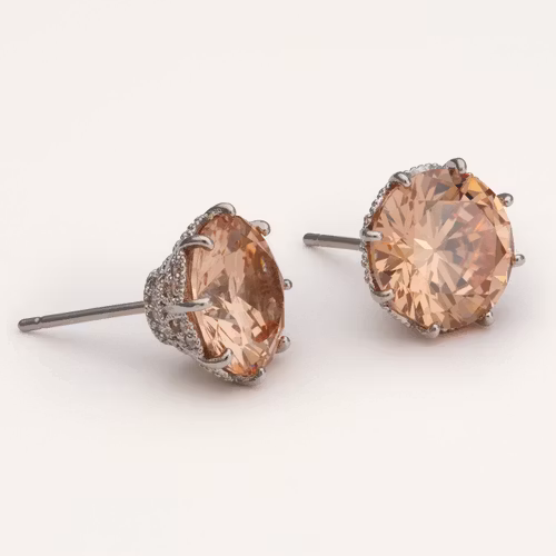 Lily and Rose - ELENORA STUDS – CHAMPAGNE (SILVER)