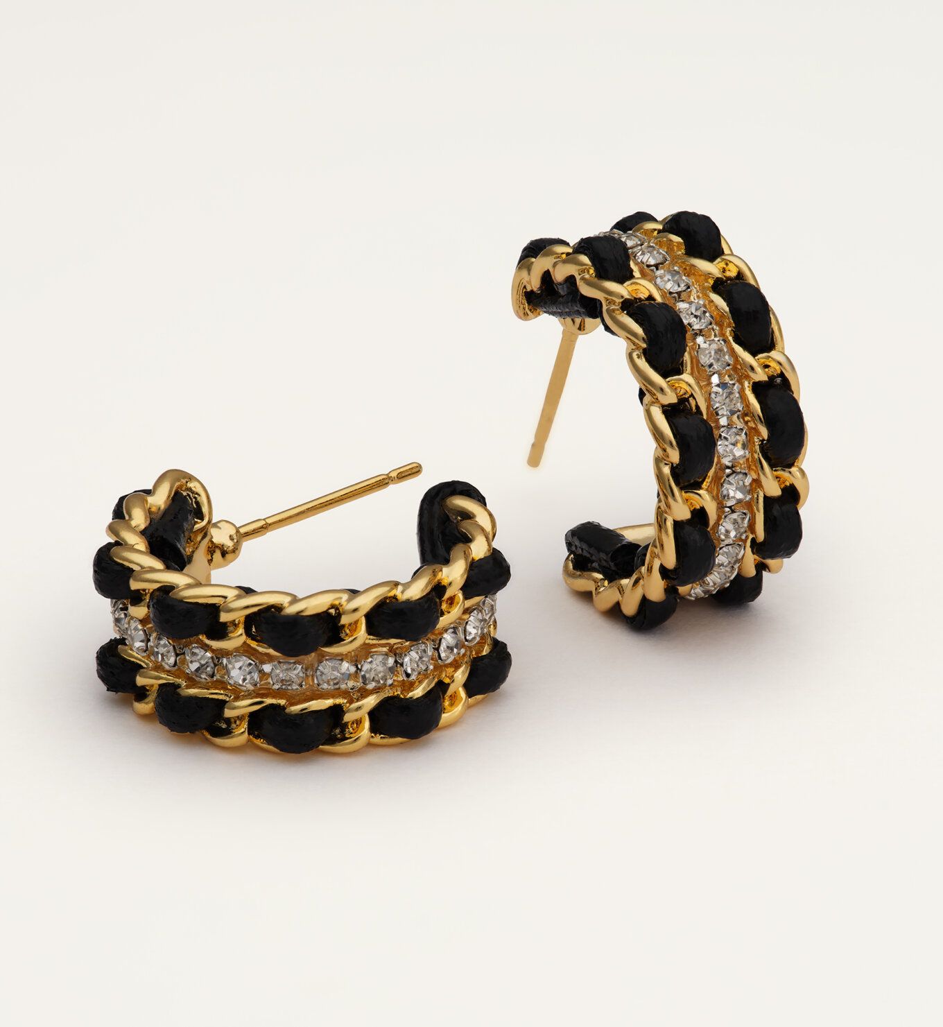 Lily and Rose - COCO HOOPS – JET / GOLD
