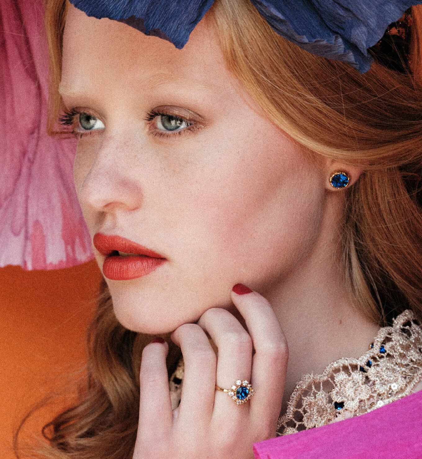 Lily and Rose - MISS VICTORIA STUD EARRINGS – NIGHTFALL
