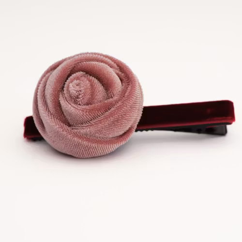 Lily and Rose - VELVET ROSE HAIR PINN – PINK / AMBER