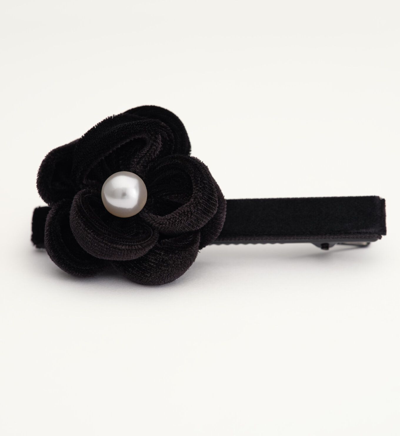 Lily and Rose - COCO VELVET HAIR PINN – BLACK / IVORY