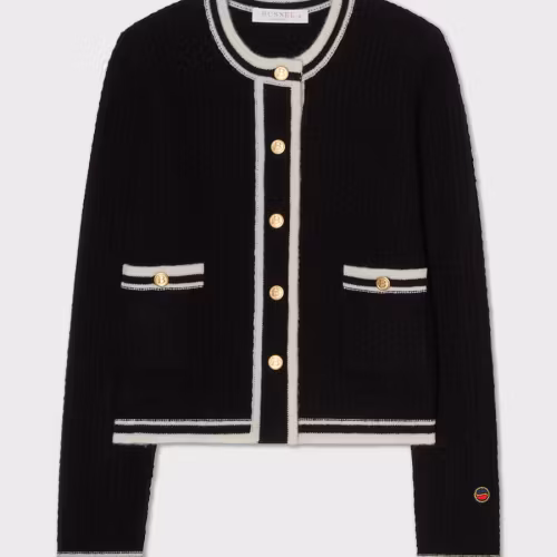 Busnel - GWENETH KOFTA - KONTRAST SVART/CRÈMEVIT